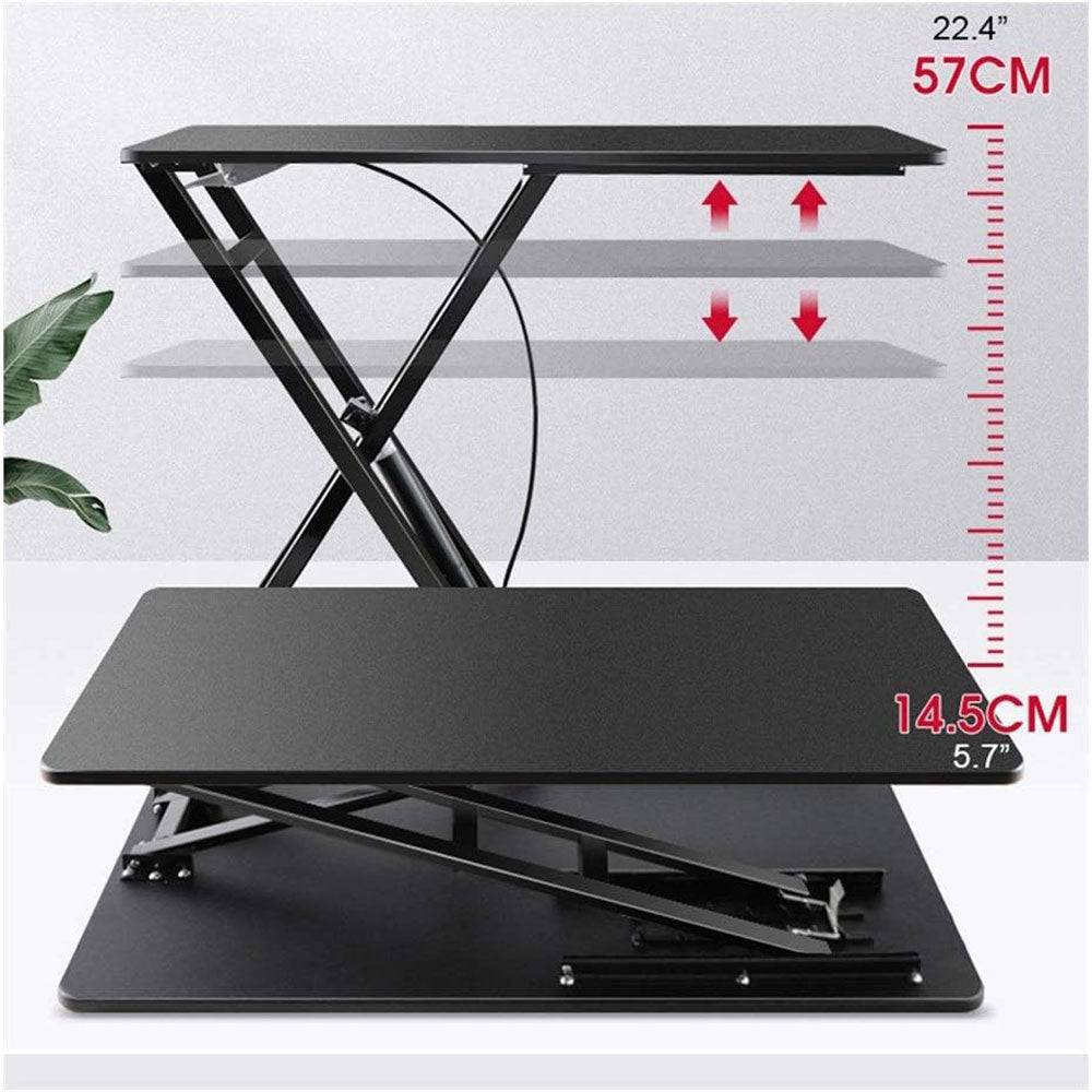 COOLBABY Standing Desk Converter-32-inch Height Adjustable,Removable Desk Workbench,Hydraulic Spring Assist - COOL BABY