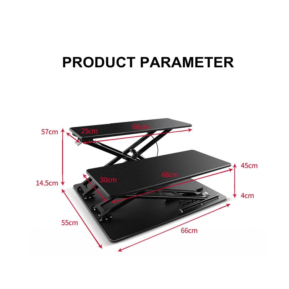 COOLBABY Standing Desk Converter-32-inch Height Adjustable,Removable Desk Workbench,Hydraulic Spring Assist - COOL BABY