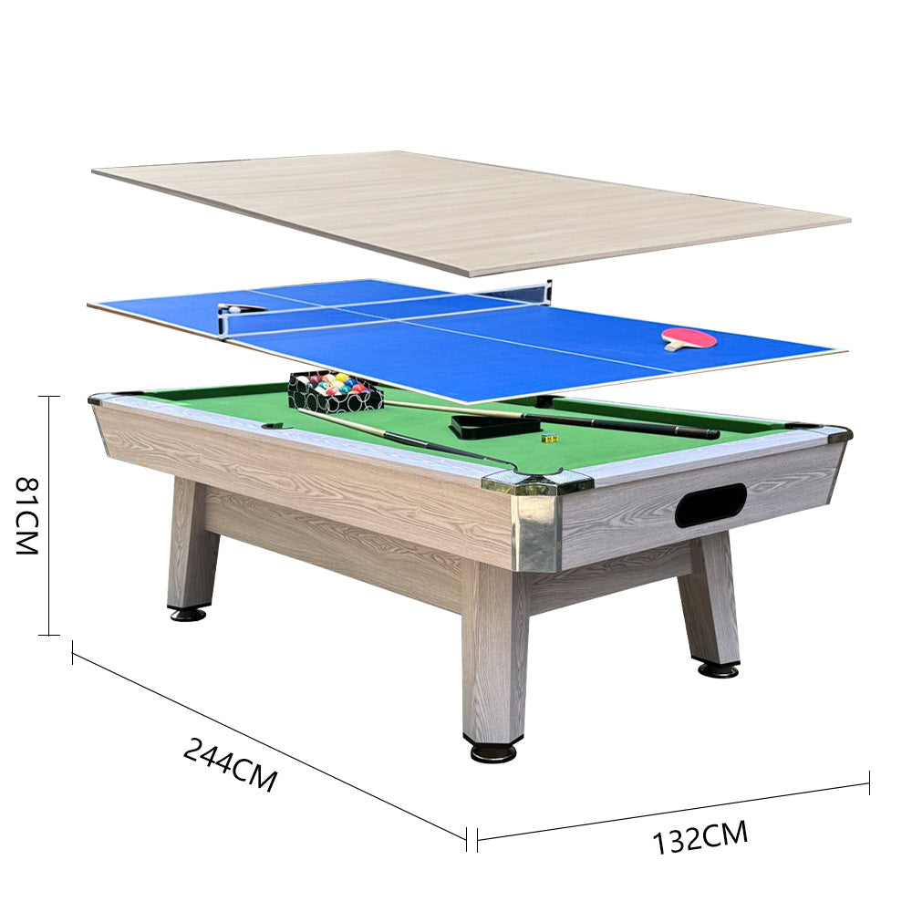 Adult Billiard Table 8 FT Pool Tables Indoor Household Multifunctional Three-in-One Table Tennis Conference Table