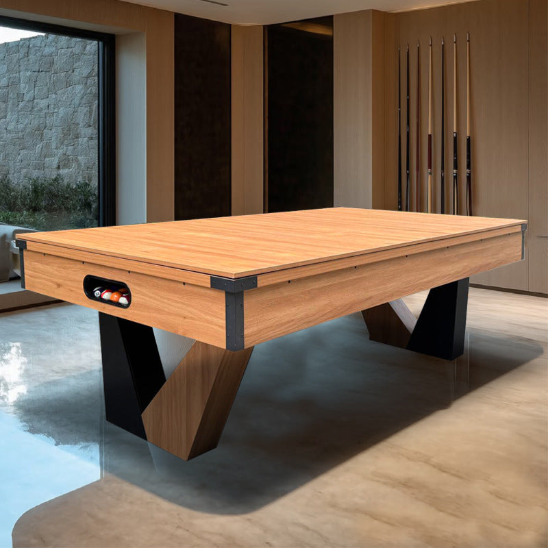 7 FT Pool Table, Billiard/Table Tennis/Dining Table with 2 Cue Sticks, Billiard Balls, Cues, Black Cloth, 84" L x 48" W x 32" H