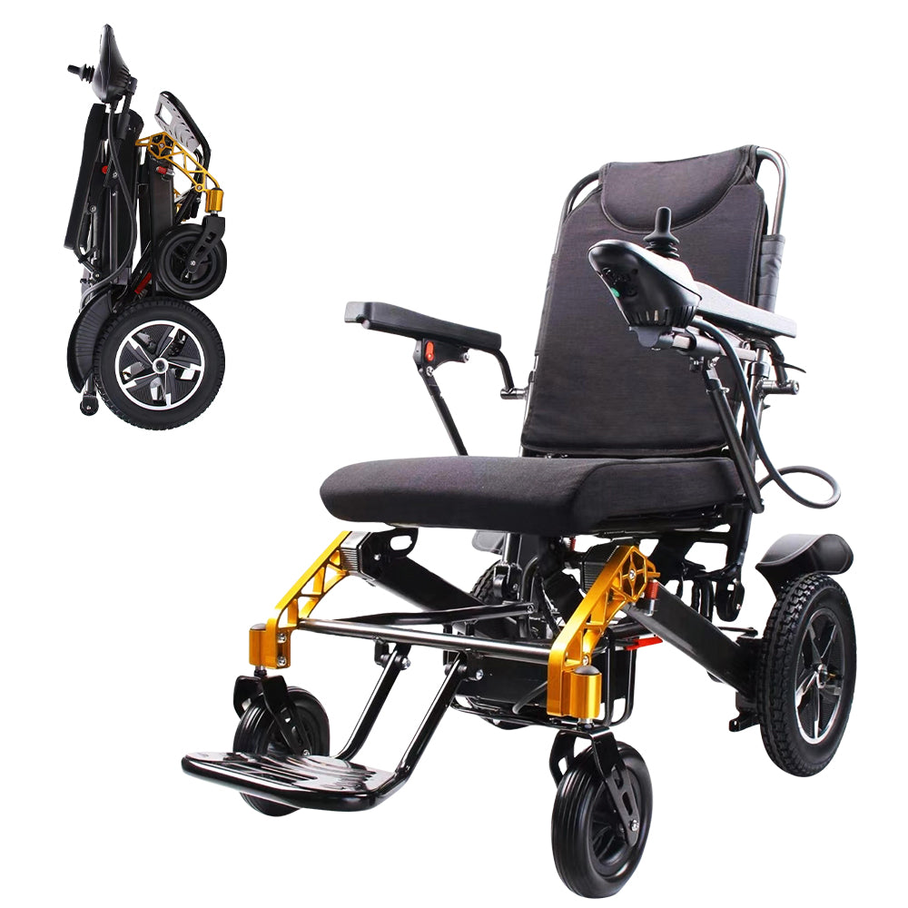 Folding Aluminum Electric Wheelchair for Adults & Disabled Portable Airline Approved