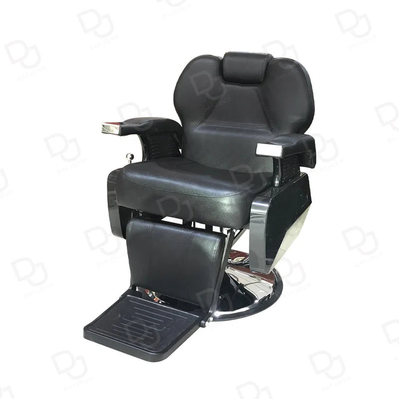 Professional Barber Gents Hair Cutting Chair - Black