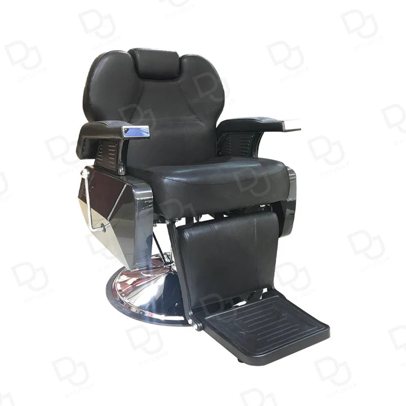 Professional Barber Gents Hair Cutting Chair - Black