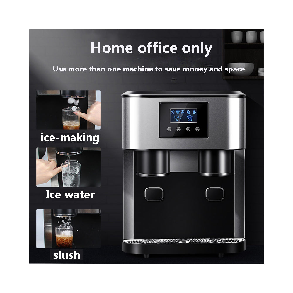 Desktop commercial home small ice crusher ice water three-in-one ice maker