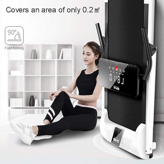 Coolbaby Folding Electric Treadmill - Motorized Power Running Machine, Multi-Function Fitness Equipment with LED Display