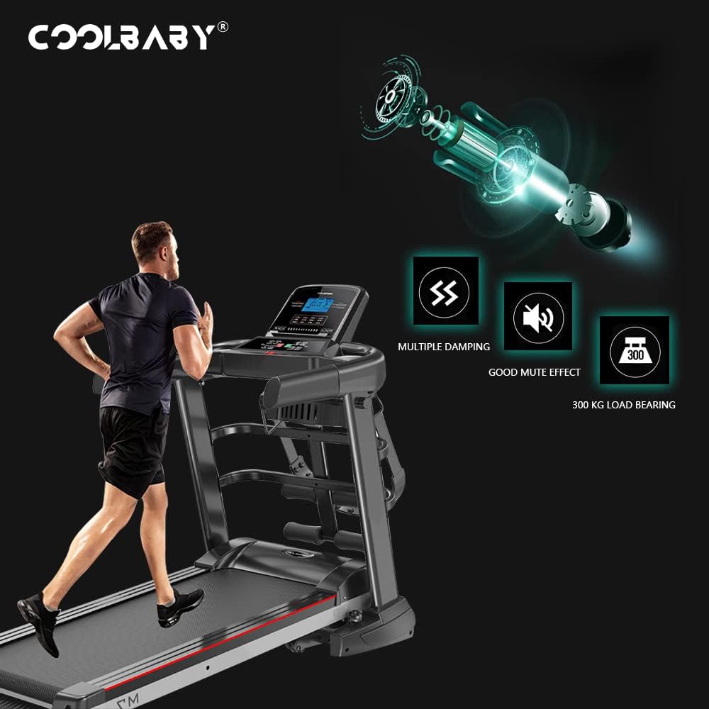 COOLBABY Home Electric Treadmill, Indoor, Sports Fitness Treadmill, Single Function Treadmill