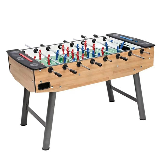 FAS Fun Teak Foosball Table - Durable Home and Commercial Use - COOLBABY