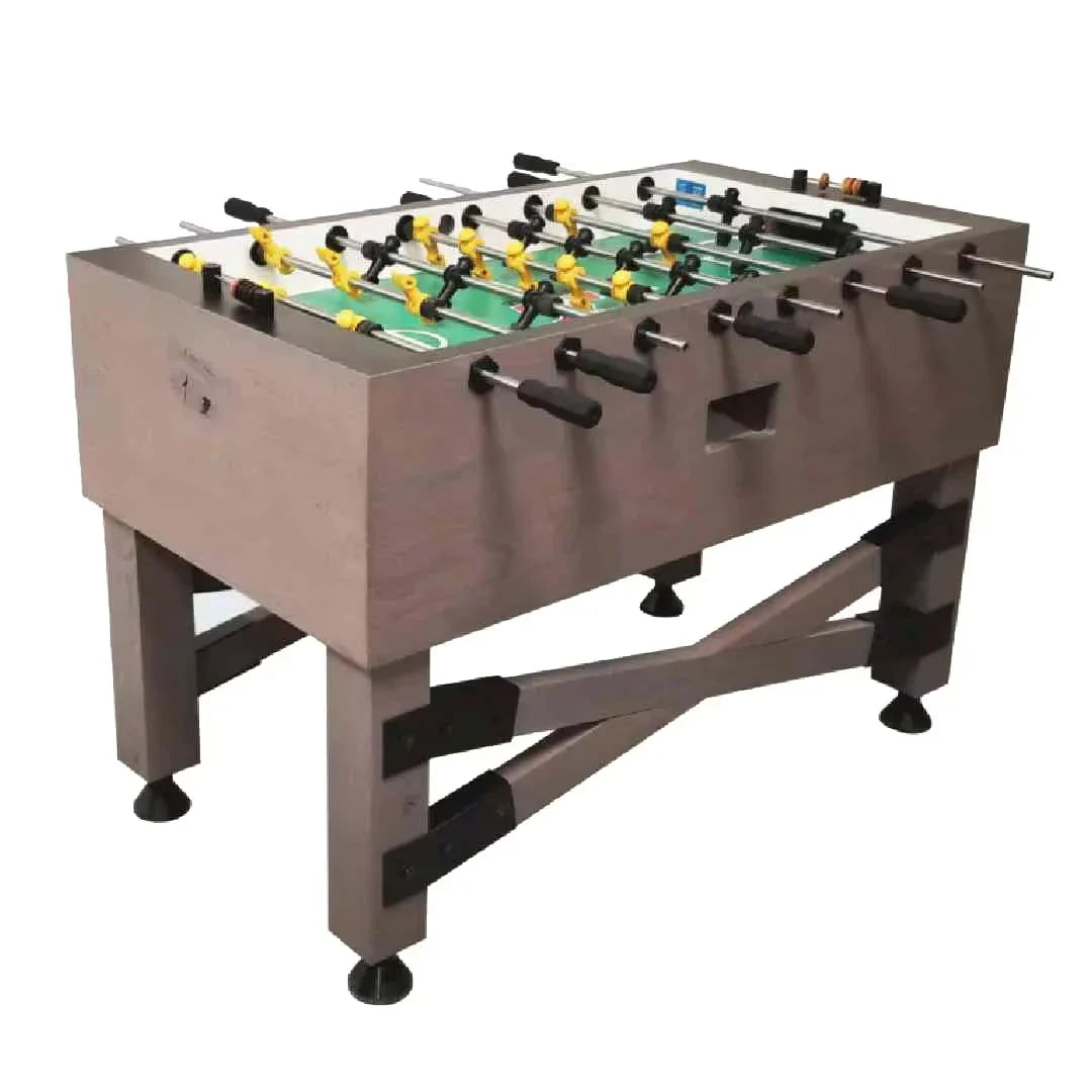 Tornado Rustic Football Table – Premium Rustic Grey Foosball Table for Home and Commercial Use - COOLBABY