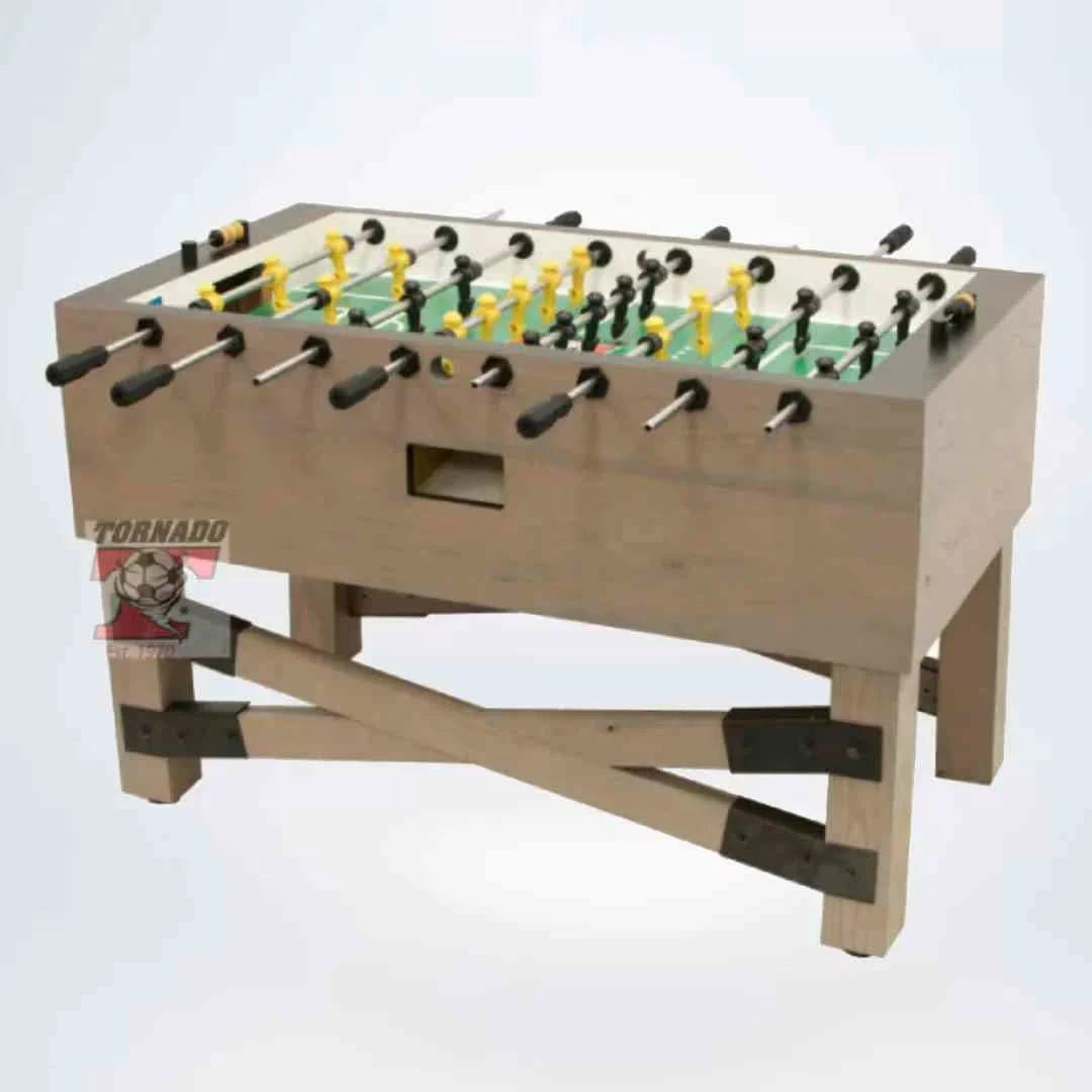 Tornado Rustic Football Table – Premium Rustic Grey Foosball Table for Home and Commercial Use - COOLBABY