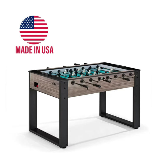 Brunswick Striker Foosball Table - Premium Home & Commercial Use, Grey Walnut Finish - COOLBABY