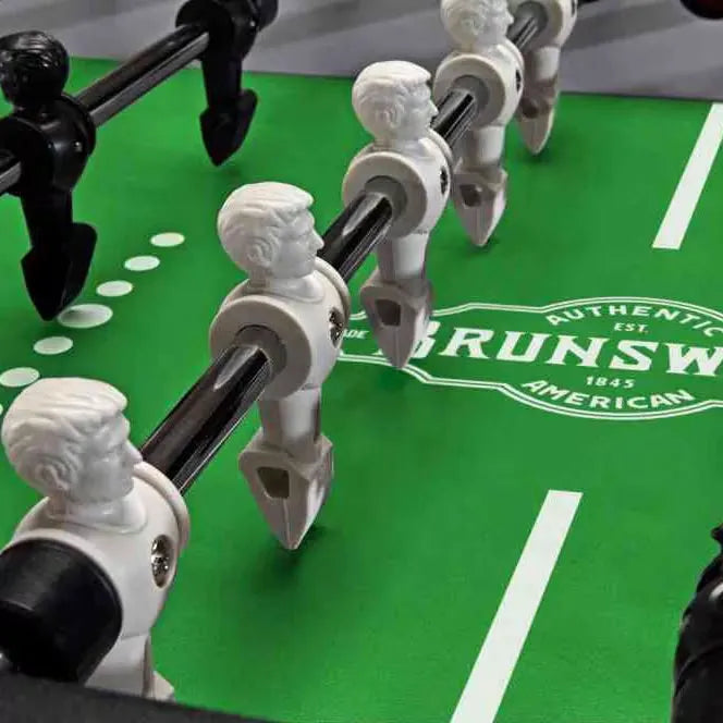 Brunswick Corner Kick Foosball Table - Home and Commercial Use with Counterbalanced Players - COOLBABY