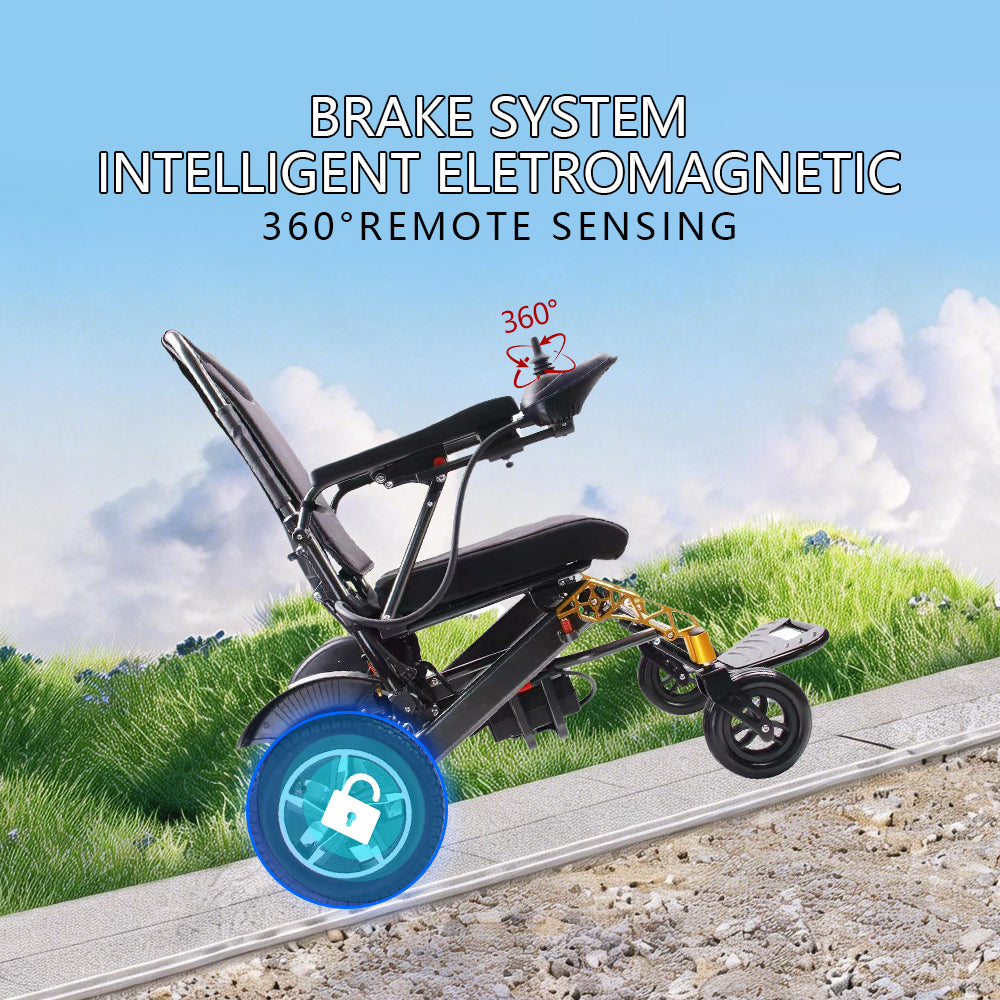 Folding Aluminum Electric Wheelchair for Adults & Disabled Portable Airline Approved