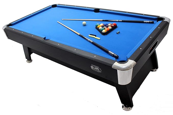 Billiard Table 9ft Wooden Design - Blue - COOLBABY