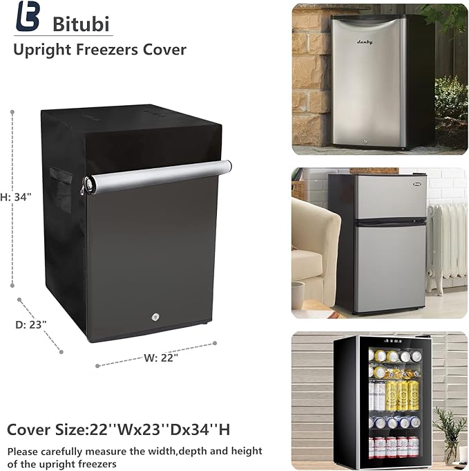 COOLBABY Bitubi Beverage Refrigerator Cooler Cover - Waterproof, Dustproof, Sun-Proof - COOLBABY