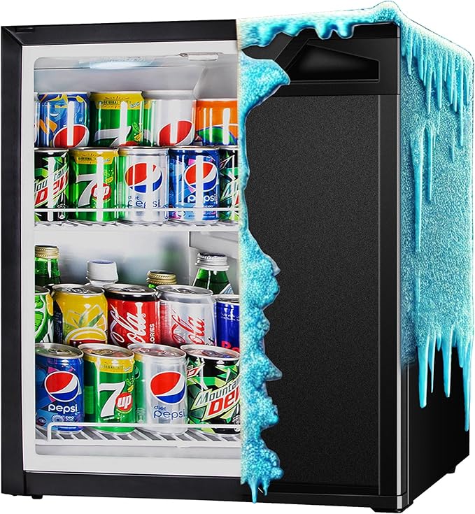 COOLBABY Roomwell UK Auto Defrost 40L Mini Fridge - Compact, Silent, & CFC-Free Refrigerator for Room - COOLBABY