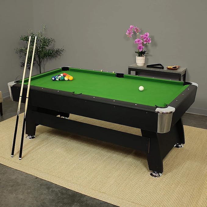 Billiard Table 8ft Wooden Design - Green - COOLBABY