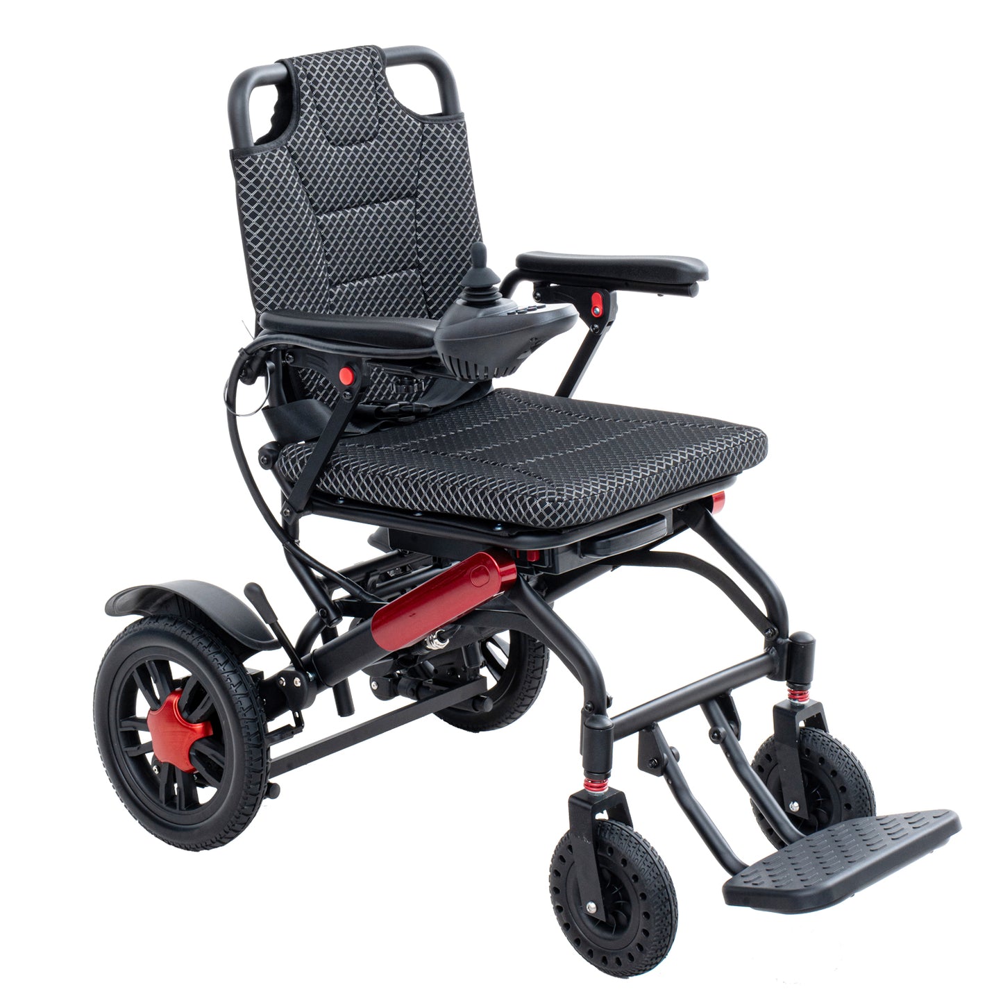 Ultra light Folding Electric Wheelchair With Joystick Control Airline Approval