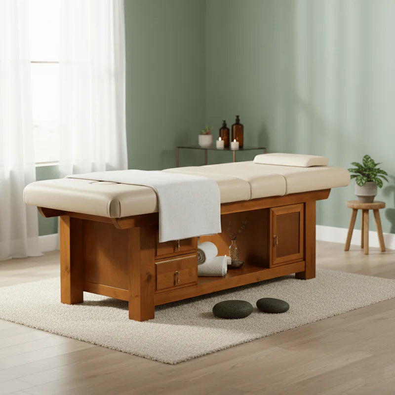 Massage Bed with Drawers – Spa Bed for Professional Massage & Therapy