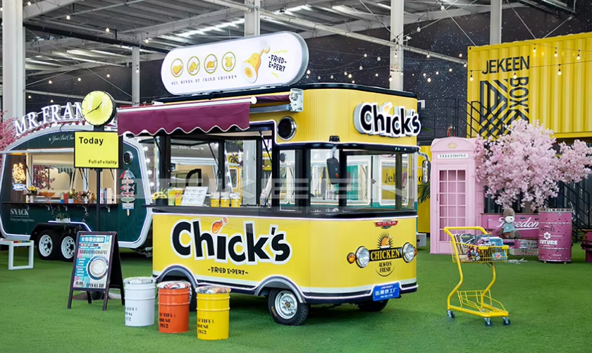 Food Truck, Snack, Ice-Cream Food Cart With Full Kitchen Equipment - COOLBABY