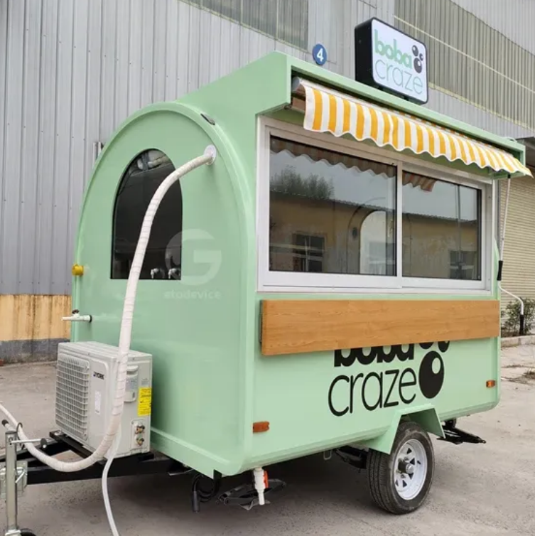 Food Truck Trailer With Full Kitchen For Ice Cream And Coffee, Drinks - COOLBABY