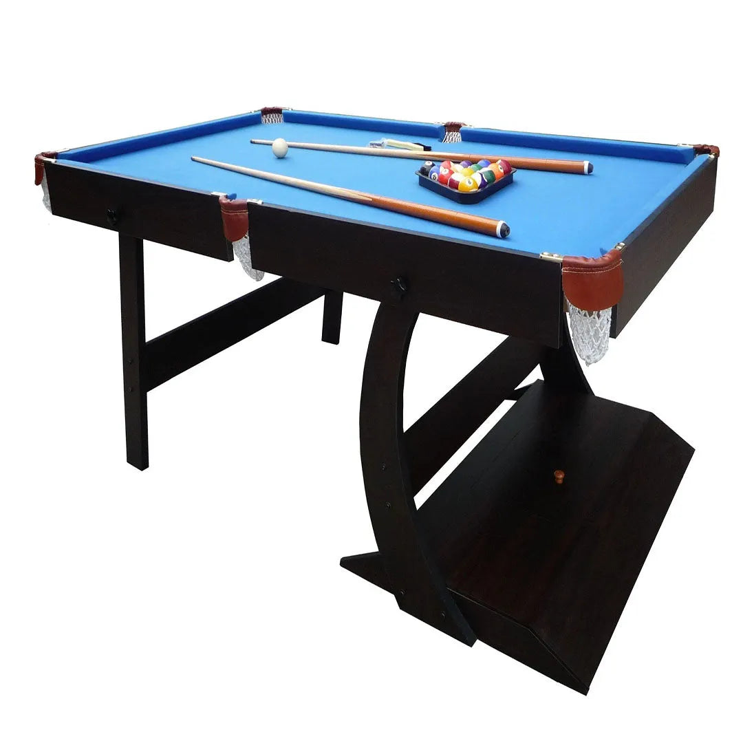 Space-Saving Foldable Billiard Table with Full Accessories | Compact Folding Pool Table for Home - COOLBABY