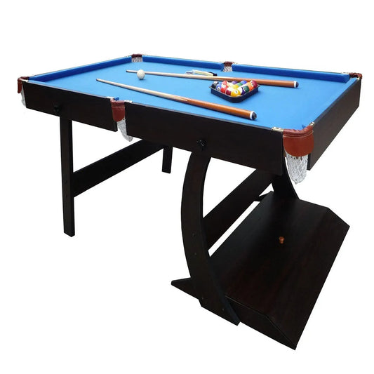 Space-Saving Foldable Billiard Table with Full Accessories | Compact Folding Pool Table for Home - COOLBABY