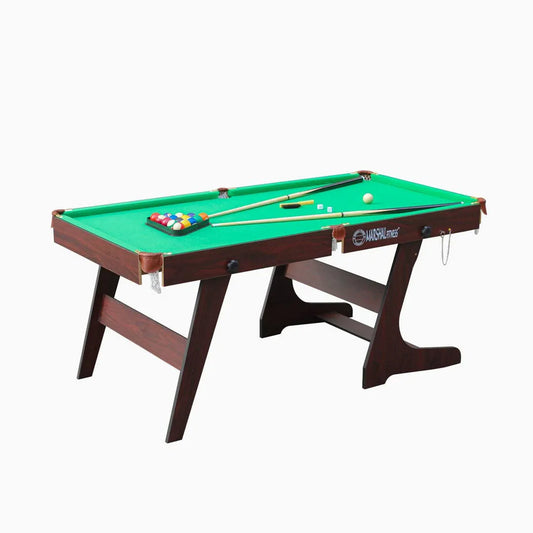 Premium 6ft Green & Blue Pool Table with Complete Accessory Set - Durable MDF Construction - COOLBABY