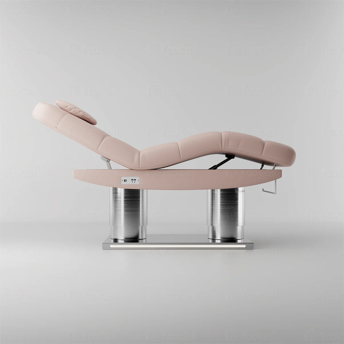 Electric Pink Massage & Treatment Bed – Adjustable Spa Bed with Cushion