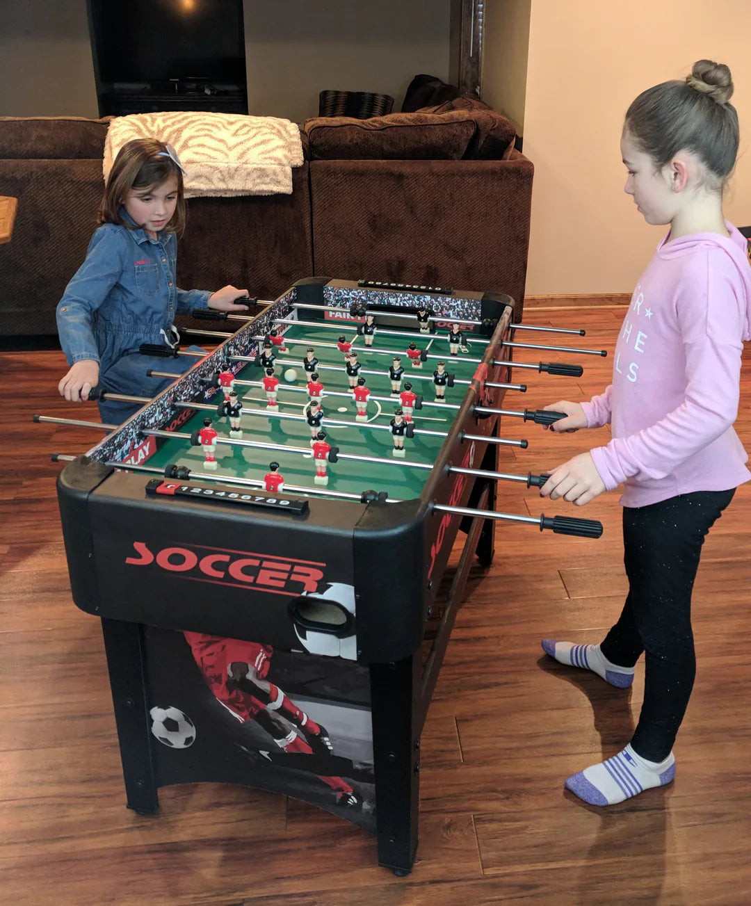 Foosball Table - Soccer Game Table With 4 Balls, for Home And Garden - COOLBABY