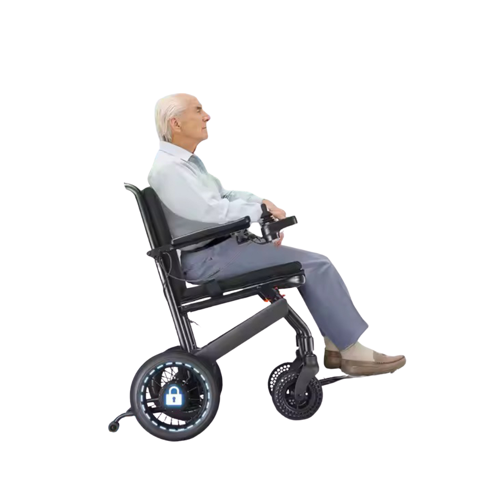 Ultra Light Foldable Lightweight Lithium Battery Fully Auto Folding Luxury Carbon Fiber Electric Wheelchair Brushless Motor