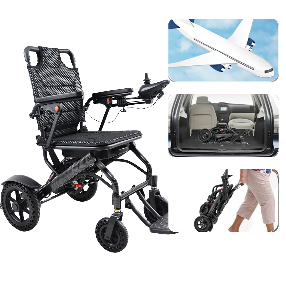 34lb Foldable Electric Wheelchair – Dual Motor, Airline Approved