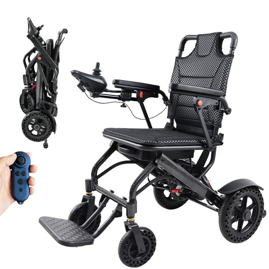34lb Foldable Electric Wheelchair – Dual Motor, Airline Approved