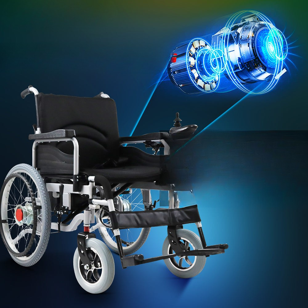 Wholesale Electric Wheelchair Heavy Duty Foldable Electric Wheelchairs 52cm Widen Seat For Adults And Seniors