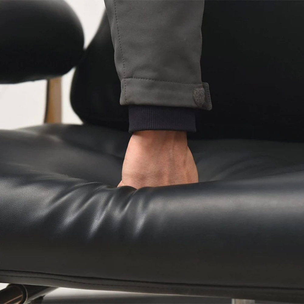 Luxury Salon Chair - Hydraulic Barber Chair for Business or Home, Luxury Black Hair Salon Chair with Lifting