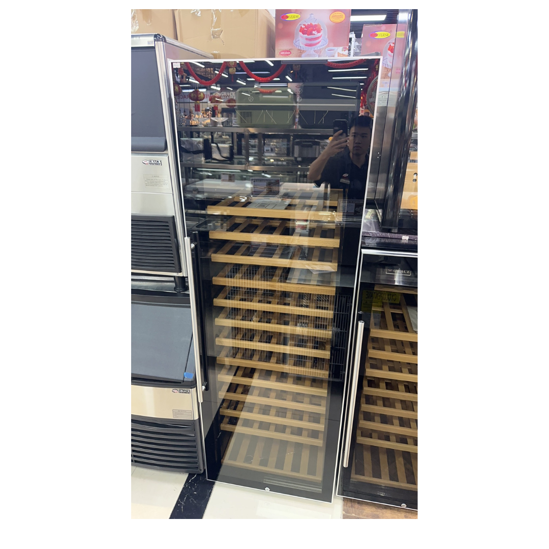 standing Wine/Beverage Cooler - 200 Bottles Capacity, Electronic Adjustable thermostat, Touch Control Panel - COOLBABY