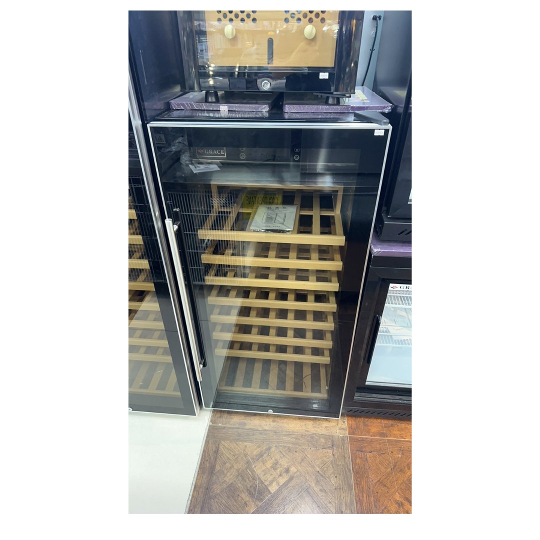 standing Wine/Beverage Cooler - 100 Bottles Capacity, Electronic Adjustable thermostat, Touch Control Panel - COOLBABY