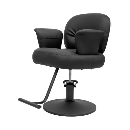 Premium Black Styling Chair for Salons - Professional & Sleek Look