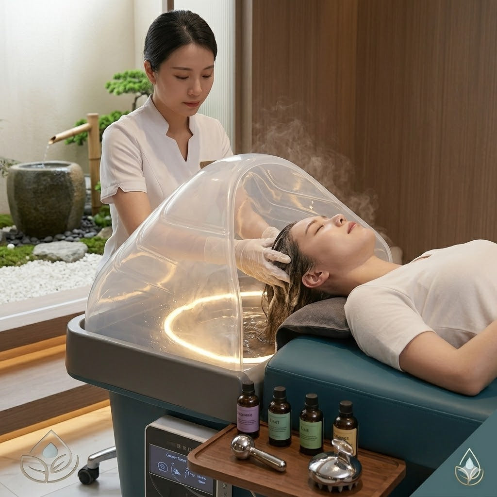 Premium Multifunctional Shampoo Bed with Custom Water Circulation & Fumigation – Professional Salon Spa Bed