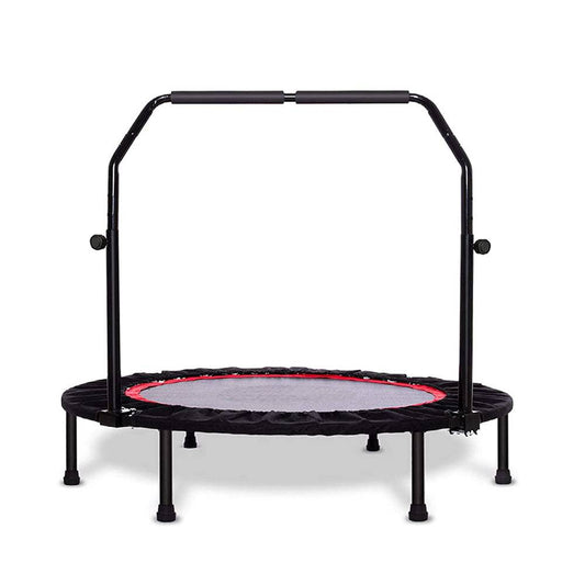 COOLBABY 40BC-FS Adult Trampoline Mini Fitness Home Exercise Indoor Gym Motion Foldable To Lose Weight Jump Bed (40'InclUDe Handle) - COOL BABY