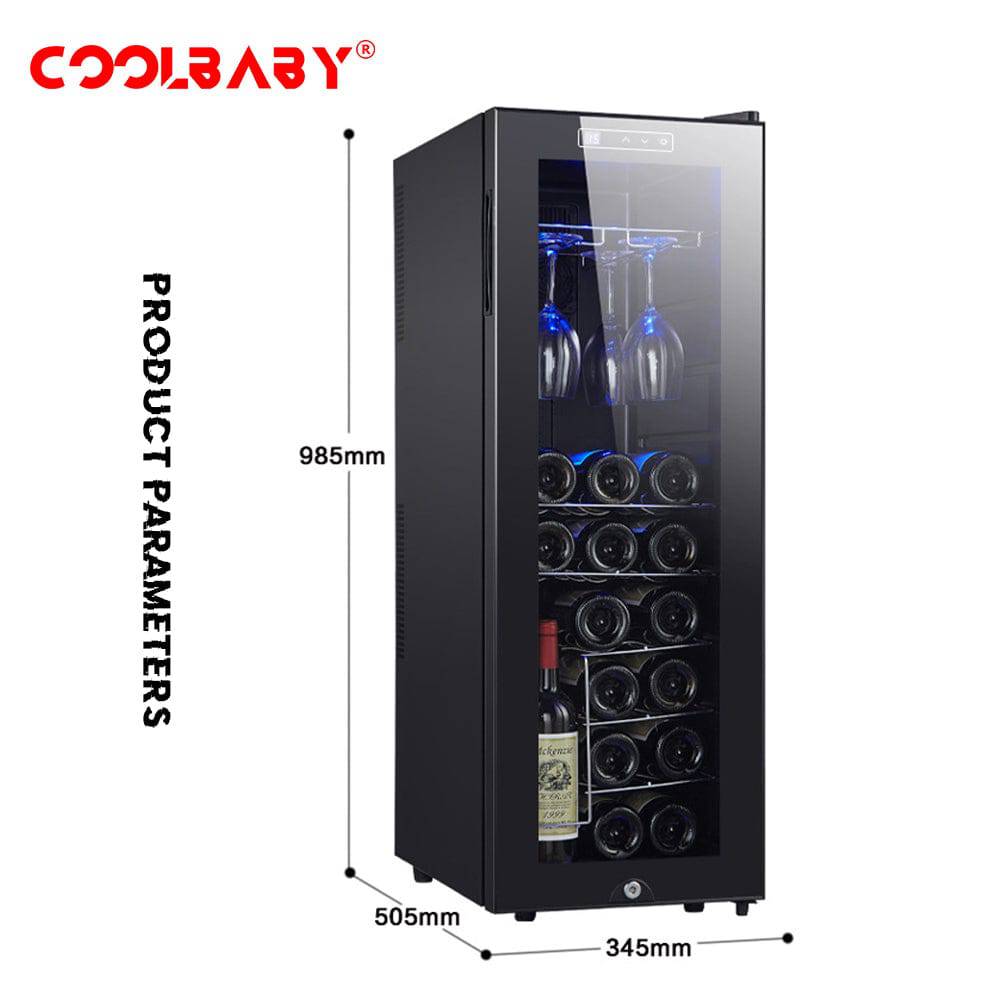 COOLBABY Oversized Wine Cabinet: Exceptional Cooling, Elegant Design, and Intelligent Storage - COOLBABY