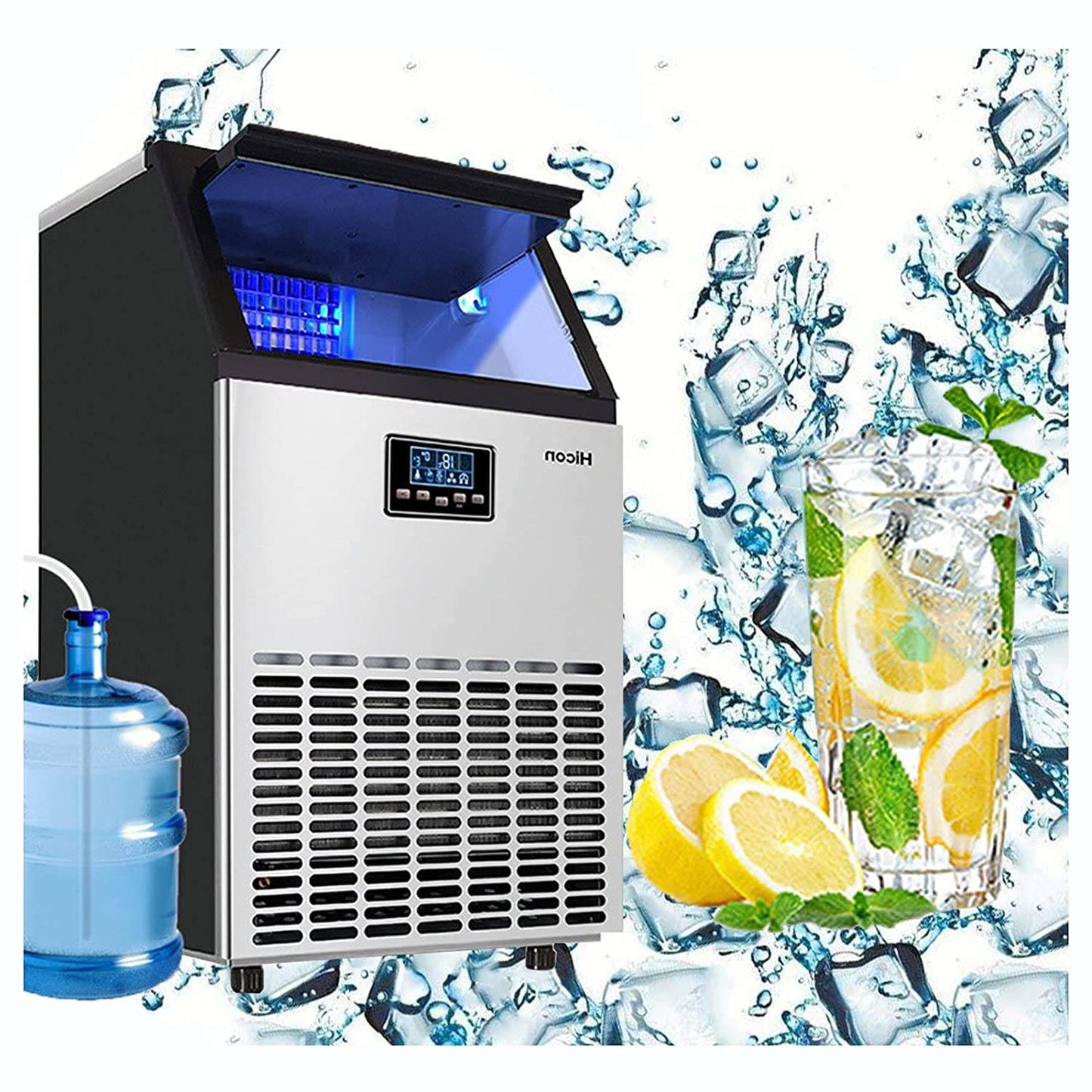 COOLBABY YLY2054 Premium Stainless Steel Ice Maker: Smart, Safe, and Efficient - COOLBABY