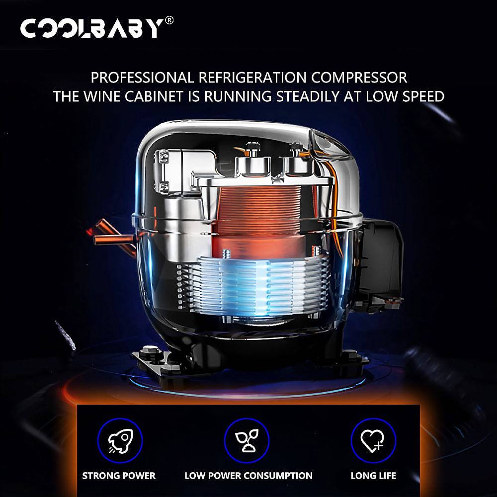 Customizable Eight-Layer Wine Cabinet with Intelligent Refrigeration and Delicate Design - COOLBABY