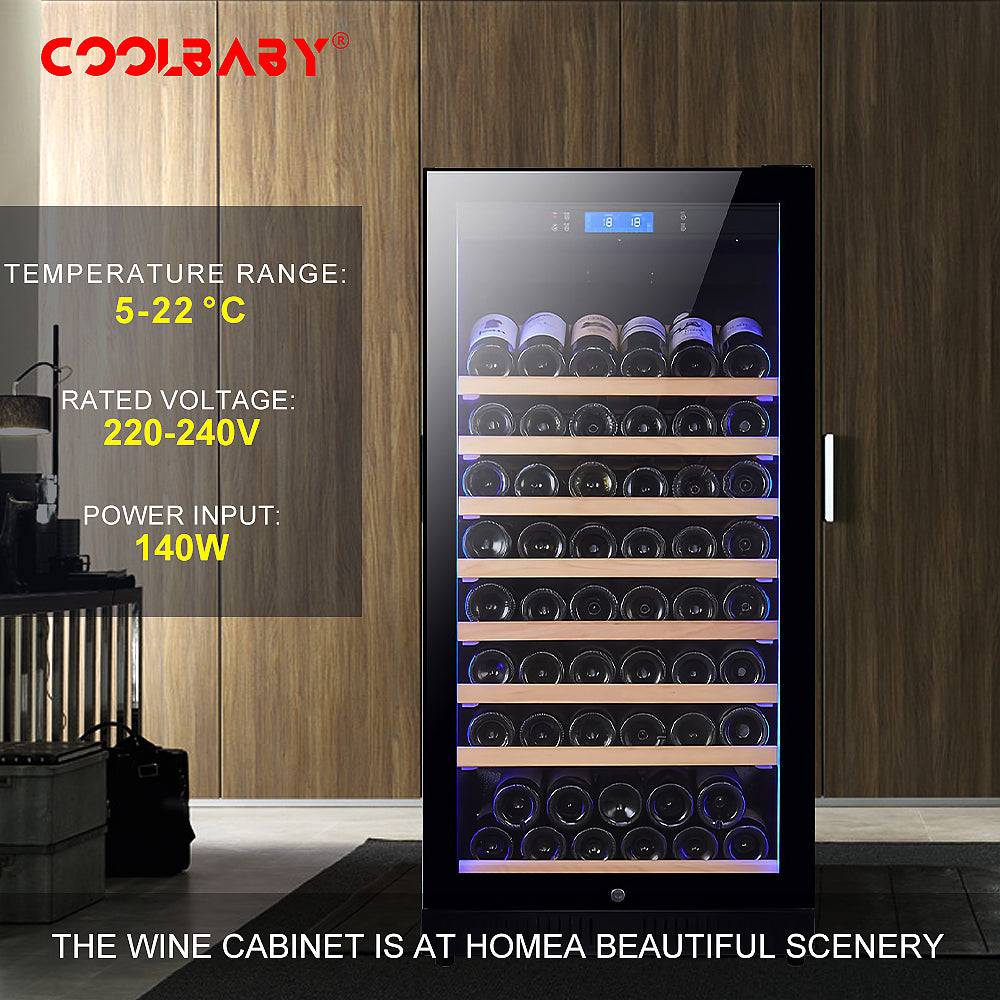 Customizable Eight-Layer Wine Cabinet with Intelligent Refrigeration and Delicate Design - COOLBABY