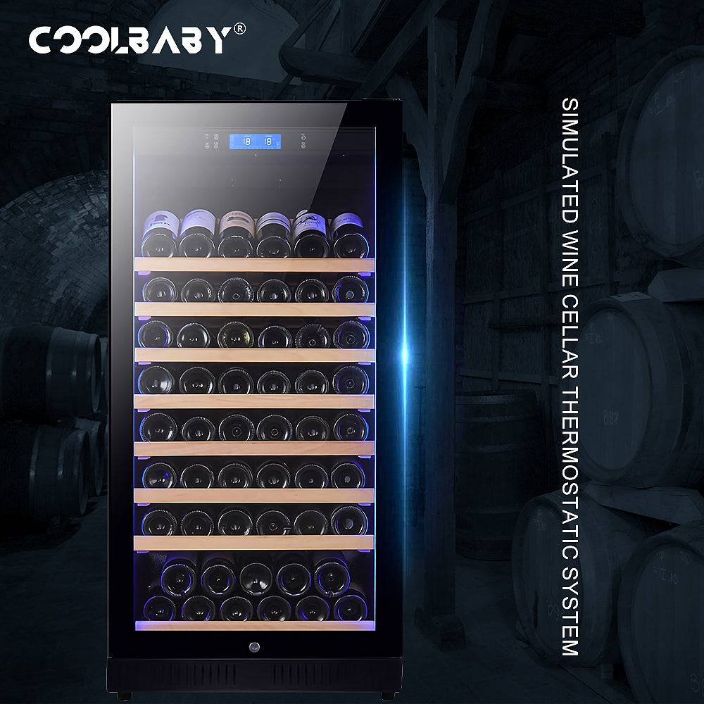 Customizable Eight-Layer Wine Cabinet with Intelligent Refrigeration and Delicate Design - COOLBABY