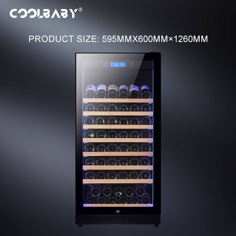 Customizable Eight-Layer Wine Cabinet with Intelligent Refrigeration and Delicate Design - COOLBABY