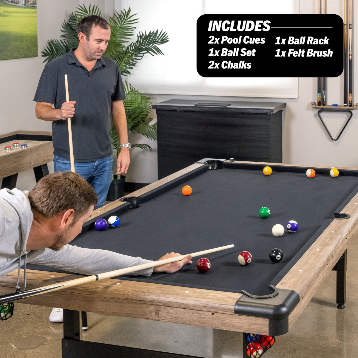 7ft Folding Billiard Table Easy Assemble Indoor Foldable Billiard Table