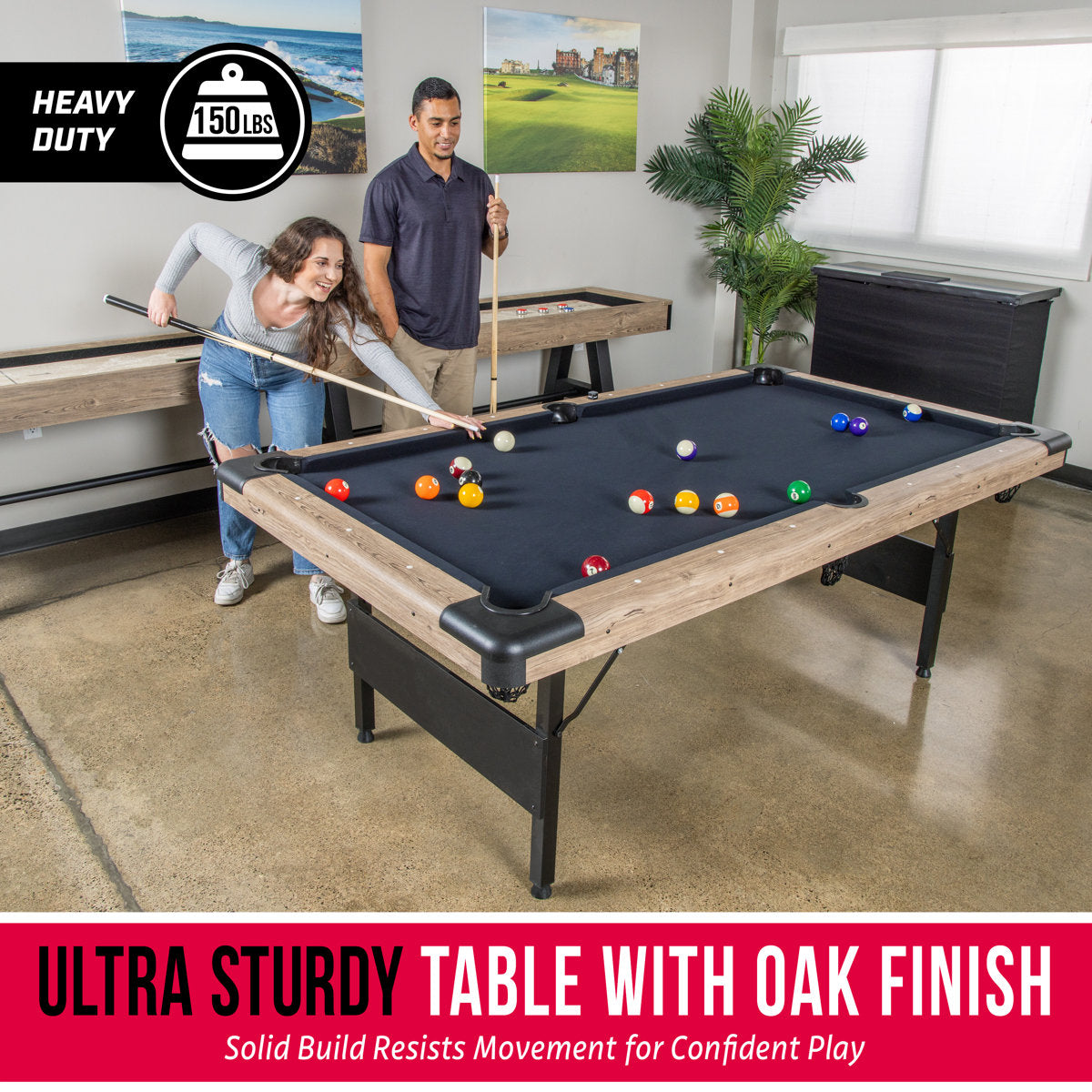 7ft Folding Billiard Table Easy Assemble Indoor Foldable Billiard Table