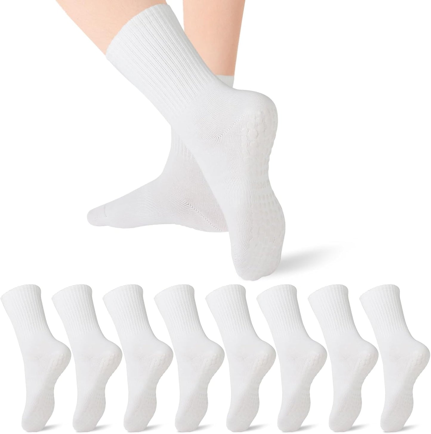 Pilates Socks with Grips for Women Yoga Non Slip Socks Grippy Socks