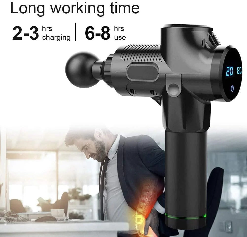 COOLBABY Deep Tissue Massage Gun with 6 Heads