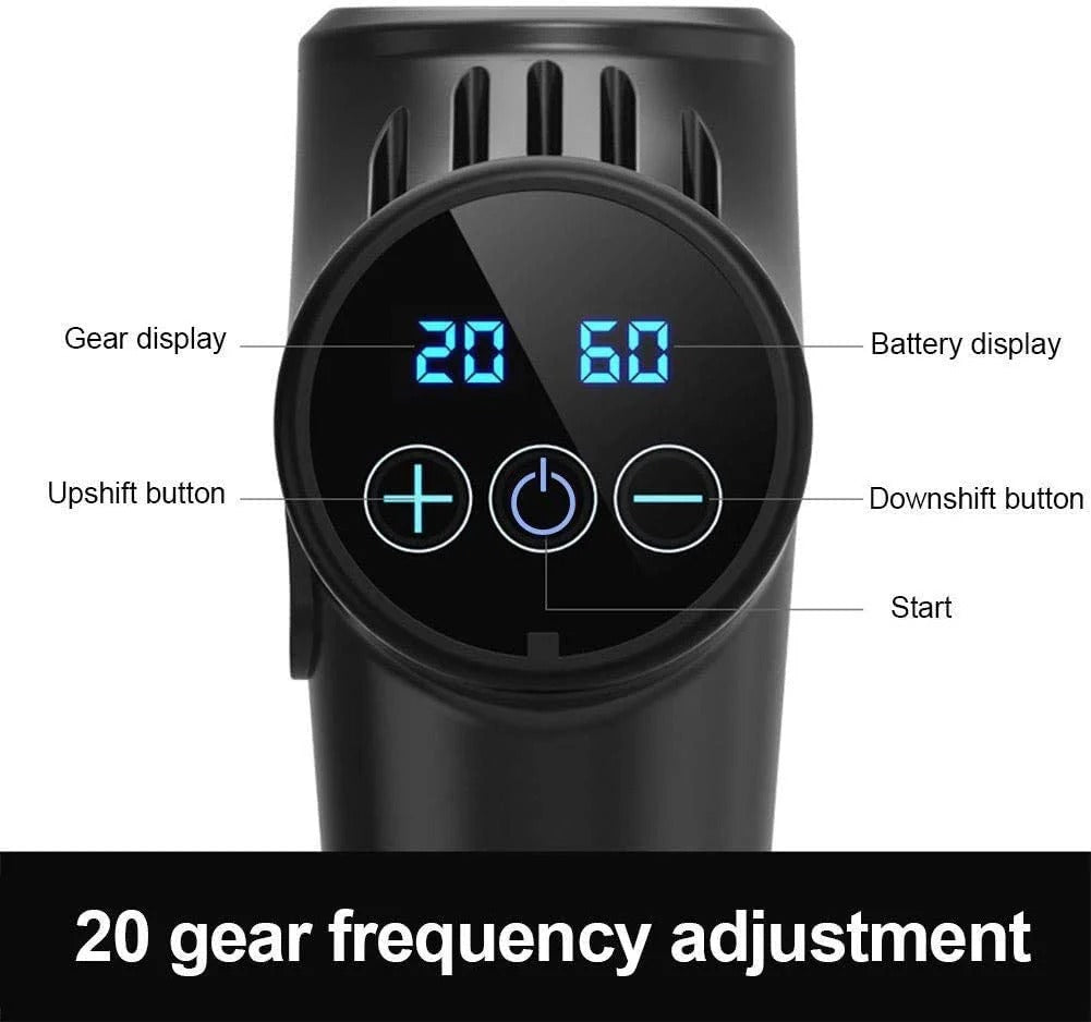 COOLBABY Deep Tissue Massage Gun with 6 Heads